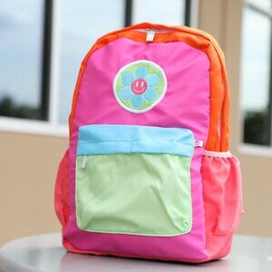 NWT Colorblock Embroidered Backpack